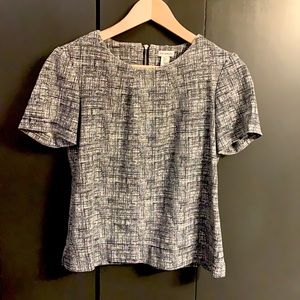 1960s Style Printed Structured Top